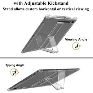 호환 삼성 갤럭시 탭 S9 S8 플러스 12.4용 TPU 케이스 S7 FE S6 라이트 Fe 11 A8 Funda PC 스탠드 커버