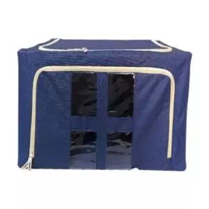 [생활] 대형 다용도 패브릭 리빙박스 옷 이불 보관함 폴딩박스 80L