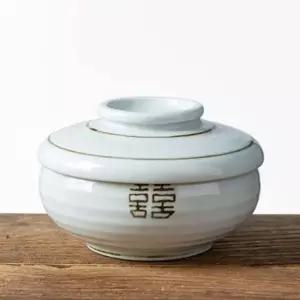 현이몰 이천도자기 희고백자 뚜껑 탕기 대 12cm 그릇 식기 도자기 대접 국그릇 플레이트