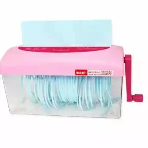 [문구] A4 수동 문서세단기 (핑크) 수동파쇄기 사무용문서세단기