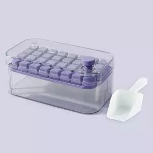 32구 아이스트레이 와르르 퍼플 원터치 아이스케이스 얼음틀