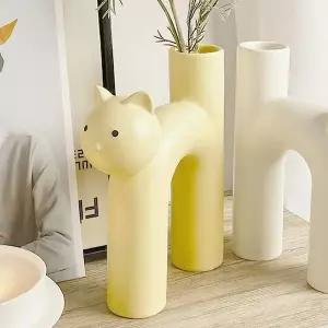 아트 도자기 꽃병 세라믹 인테리어 화병 예쁜 집들이 빈티지꽃병