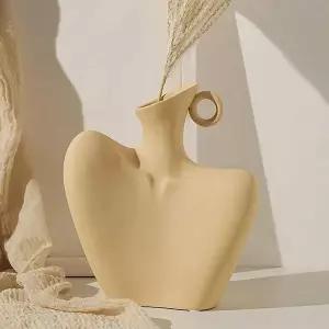 조각상 꽃병 세라믹 화병 도자기 인테리어 장식 소품 오브제화병