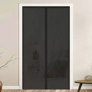 자영업자방충망 현관 방문 검정 현관모기장 120x210cm