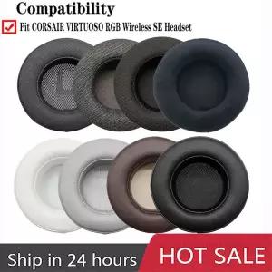 헤드셋파우치 헤드폰 케이스 CORSAIR VIRTUOSO RGB 무선 SE 헤드셋 이어 패드 가죽 이어폰 귀마개 교체 헤