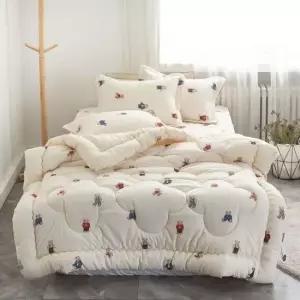 곰돌이침구세트 곰돌이 마이크로 어린이 이불패드세트(SS베이지)