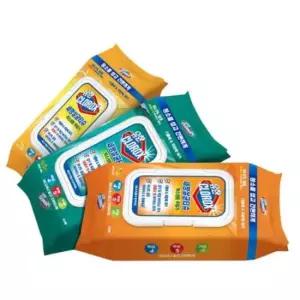 살균티슈 유한 세정살균티슈 찌든때 기름때 소독용 물티슈 60매