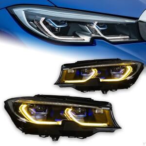 BMW 호환 G20 G28 - 용 자동차 부품 헤드 라이트 업그레이드 레이저  M3 LCI 주간 조명 프로젝터 액세서리