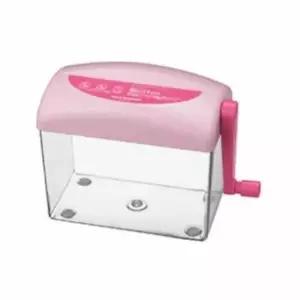 [문구] A6 수동 문서세단기 (핑크) 미니세절기 사무용파쇄기