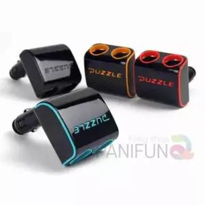 [CAR] 접이식 2구소켓 시거잭충전기 자동차핸드폰충전 시가잭충전기 차량용충전기 차량용시거잭충전기