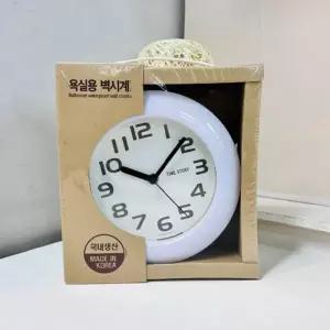 욕실용 흡착 시계(색상랜덤)1p 방수