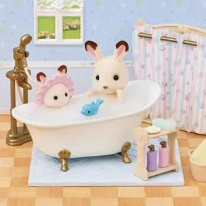 [에이치플러스몰]실바니안 패밀리 아기랑 샤워 욕실 세트 인형 피규어 장난감