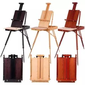 캔버스거치대 우드이젤 휴대용 미술 월넛 접이식 그림 이젤