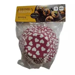칼라머핀컵 60매 대 초콜렛 베이킹 도시락 식품지 푸딩 몰드 꾸미기