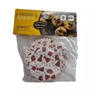 칼라 머핀컵 중 사이즈 베이킹 제과 도시락 포장 용품