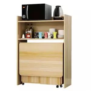 접이식 식탁 렌지대 수납 전자렌지 원룸 밥솥 겸 전자레인지 다용도 수납장