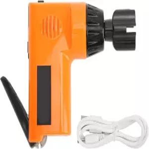 Eujgouv 일렉트릭 기타 줄 와인더 유니버설 악기 드릴 내장 전원 충전식 800mAh 배터리(USB 케이블 포함)