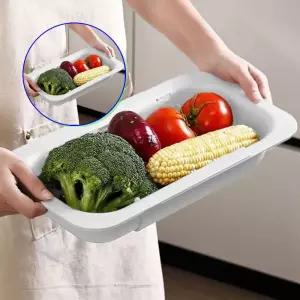 쌍문상회 싱크대수납선반 모던 슬라이딩 물빠짐 채반 거치대 트레이