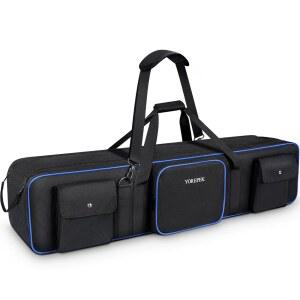 요레펙 삼각대 휴대용 케이스 가방 50.5인치, 탈착식 패딩 2개가 있는 저항식 라이트 스탠드 가방, 삼각대용 포토 스튜디오 장비 케이스, 모노포드, 스피커 스탠드, 우산, 기어,