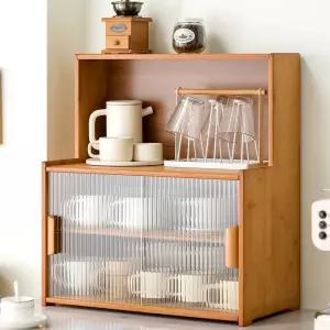 원목 미니찬장 빈티지 그릇장 찻잔 컵 수납장 선반