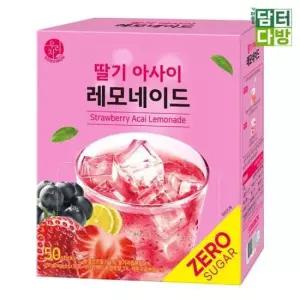 (무배) 송원 딸기 아사이 레모네이드 제로슈가 50스틱