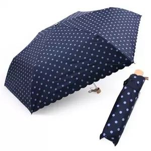 슬림 유니크 우산 도트 3단 네이비 기라로쉬 암막