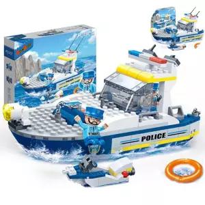 어린이장난감 경비정 배만들기 블럭놀이 조립블록