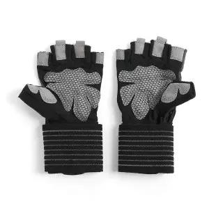 여성용 메쉬 헬스장갑 M사이즈 쿠션 사이클 반장갑