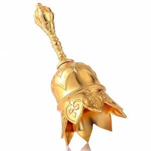 결혼식 벨을 울리는 홈라비 초강력 황동 핸드 콜 벨, 침대 옆 노인을 위한 연꽃 교사 교실 저녁 식사 벨 티베트 명상 침대에 누워 있는 엄마를 선물(골드)