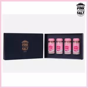 히말라야 핑크소금 선물세트9호 핑크굵은소금 400gX4개 보틀용기 답례품 선물세트 결혼식 장례 장례식 조의