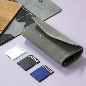 [셀러허브]SFr SD카드 보관 케이스 보관함 수납 가죽 (S33500275)