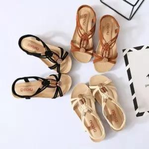 스트랩 여자 끈 웨지샌들 여름신발