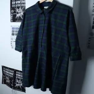 W(F)스튜디오 톰보이 드레스 원피스 셔츠 체크 컬러믹스 아메카지75