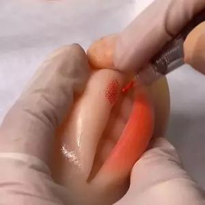 실리콘 부자재 문신 연습용 화장 입술 고무판 반영구