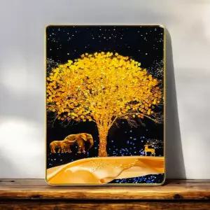 돈들어오는 사슴 풍수지리 코끼리 황금나무 액자