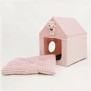 [셀러에이드]밀크핑크 하우스 카틸 강아지하우스