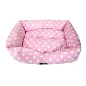 [셀러에이드]L 방석 땡땡이 논슬립 강이지 핑크