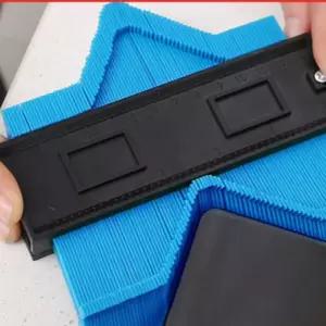 타일공사 장판 10인치 형상측정기 윤곽게이지 바닥재시공