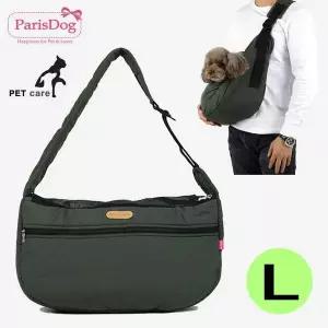 미니멀 카키 라지 라이프 슬링백