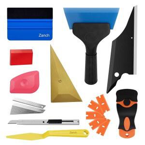 Zanch 윈도우 틴트 키트, 자동차나 가정용 전문적이고 사용하기 쉬운 24pcs 도구 - 스퀴지, 펠트 창문 필름 설치용 커팅 나이프 포함