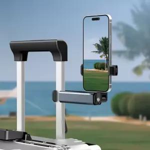 [모두쇼핑]E02 휴대용 폰거치대 집게형 360도회전 접이식 홀더 휴대폰거치대 휴대폰홀더 휴대폰고정 다용도