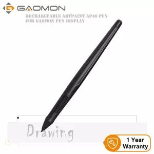GAOMON ArtPaint AP40 디지털 드로잉 디스플레이 PD1560용 무선 아트 스타일러스 충전식 펜