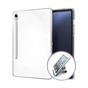 [셀러허브]갤럭시탭S7 플러스/S8 플러스 공용 젤리 TPU 투명 케이스+스피드 거치대 (S39779522)