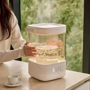 프롬비 퓨어 글래스 가열식 가습기 GL-2402 4L 대용량 저전력 신생아 아기 가습기