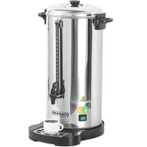 상업용 커피 항아리 100컵/15L 디스펜서, 업그레이드된 퍼콜레이터, 304 스테인리스 온수 보온 모드 유지, 케이터링 파티용 대형 메이커