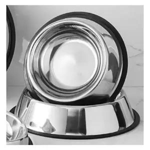 강아지 미끄럼방지 스텐 식기 S 1P 소형견 밥그릇 강아지심플식기