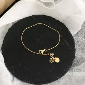 [에이치플러스몰]심플 골드 실팔찌 레이어드 슬림 선물 데일리