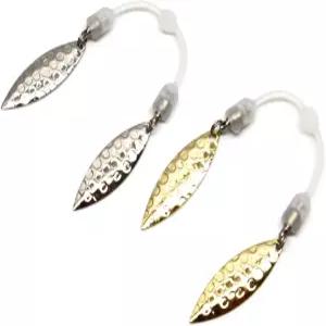 하모니 낚시 ？ 낚시용 미끼/지그용 트윈 블레이드 슬립온 스피너 블레이드(6팩)