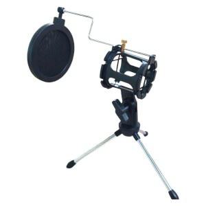 데스크탑 스트리밍 보컬 마이크용 필터가 스탠드 마운트 쇼크 마이크 있는 홀더 삼각대