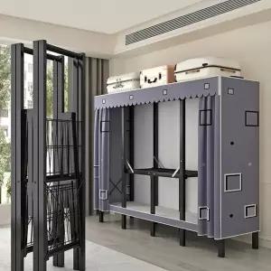 접이식 천 옷장 전시 가구 설치 선반 장농 이불 수납